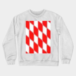 Chelsea Red and White Chequered 1990 Retro Away Crewneck Sweatshirt